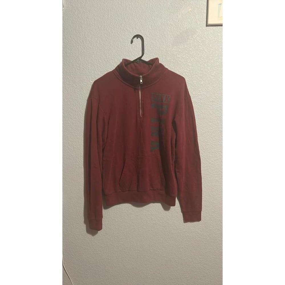 Burgundy Pink Victoria Secret Long Sleeve Sweatshirt